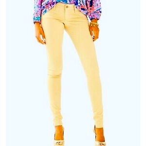 Lilly Pulitzer Worth Skinny Mini Butter Yellow | Size 0